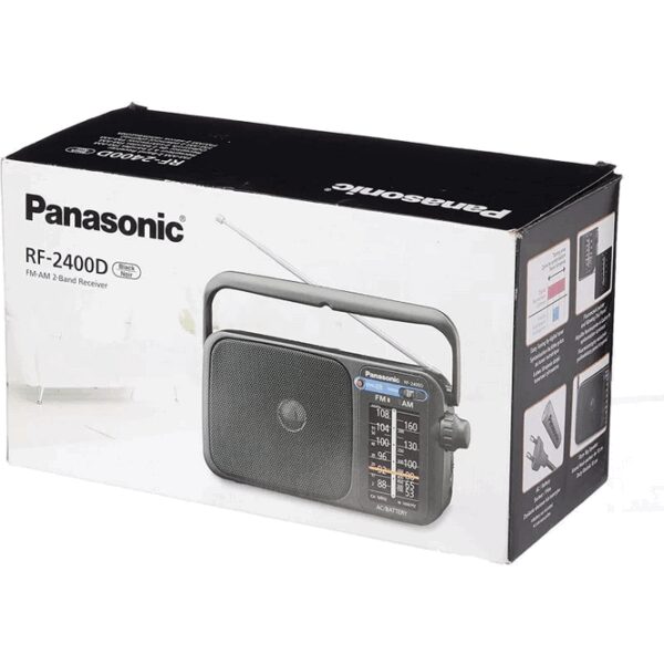 Radio panasonic rf - 2400deg - k altavoz entrada auriculares color negro - Imagen 3