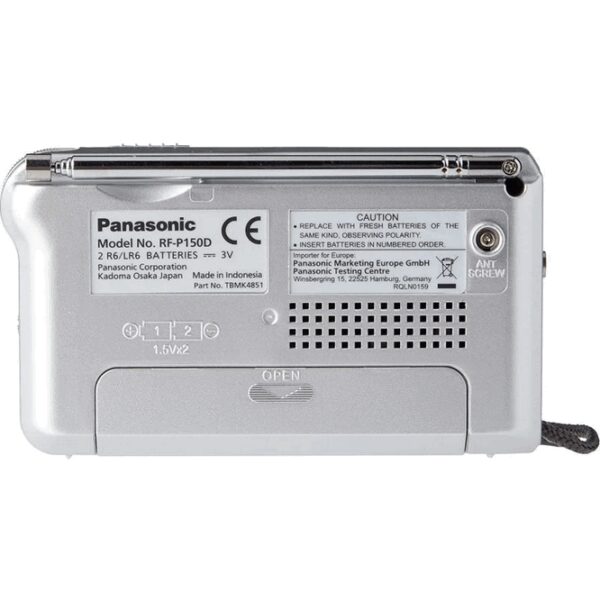 Radio panasonic rf - p150deg - s sintonizador afc color plata - Imagen 2