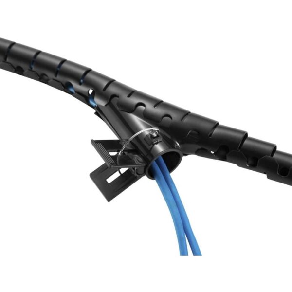 Organizador de cables de escritorio equip con clip 2.5m negro - Imagen 2