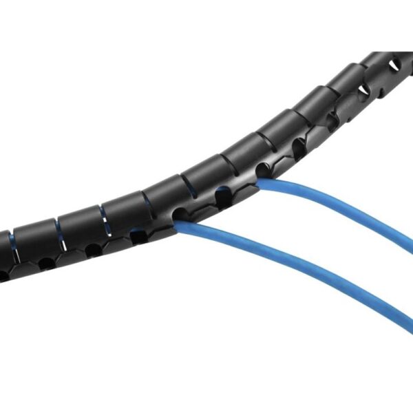 Organizador de cables de escritorio equip con clip 2.5m negro - Imagen 3