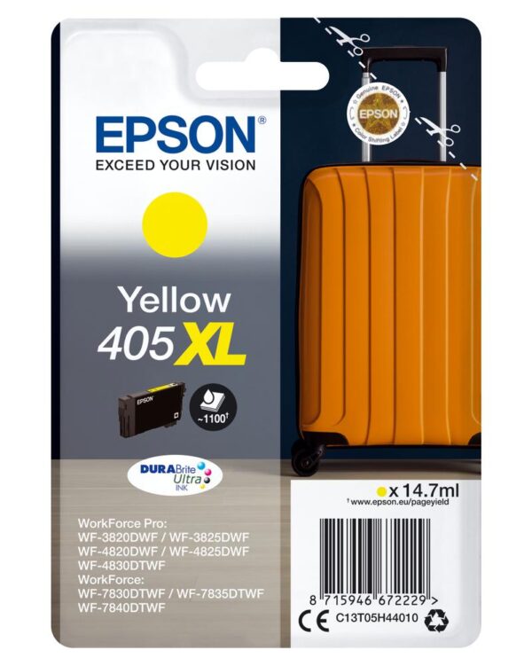 Cartucho epson singlepack yellow 405xl durabrite ultra ink