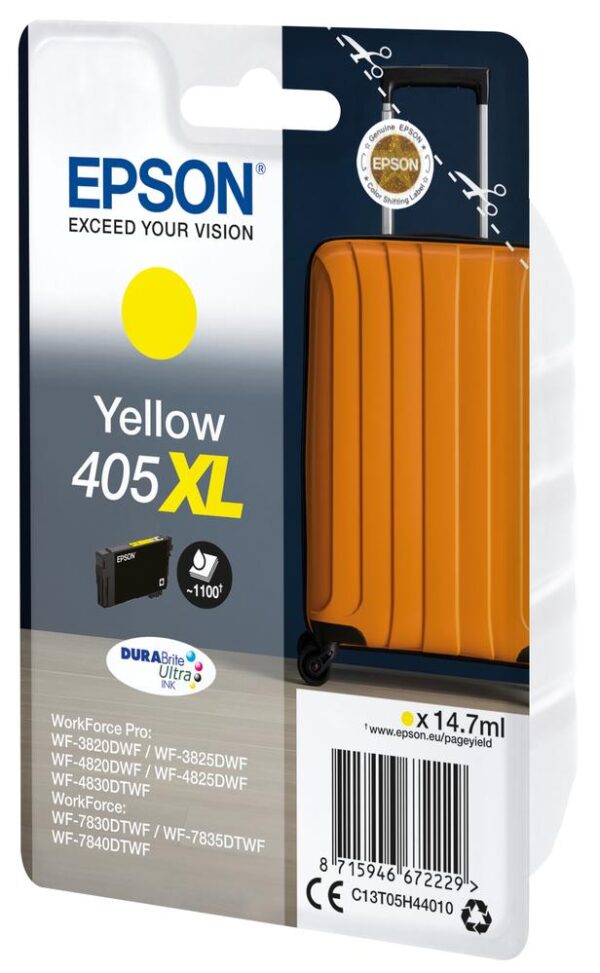 Cartucho epson singlepack yellow 405xl durabrite ultra ink - Imagen 2