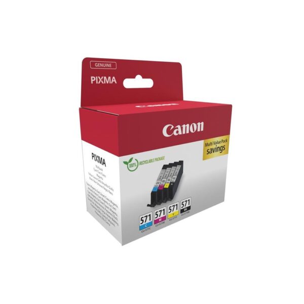 Cartucho tinta canon cli - 571 cian - magenta - amarillo - negro - Imagen 2