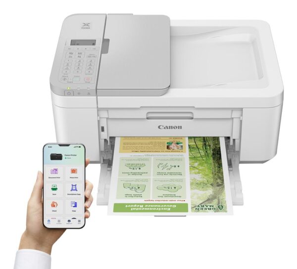 Multifuncion canon pixma tr4756i inyeccion color fax a4 wifi duplex impresion blanca - Imagen 3
