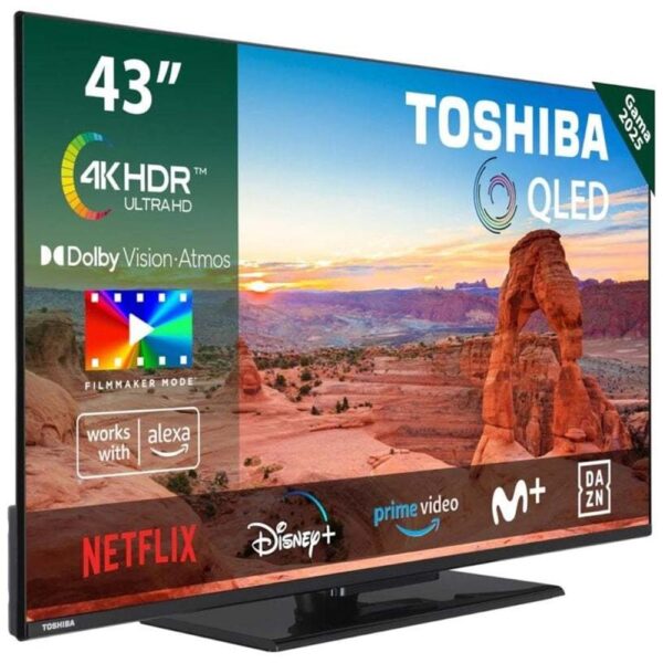 Tv toshiba 43 pulgadas qled 43qv3463dg smart tv - Imagen 2