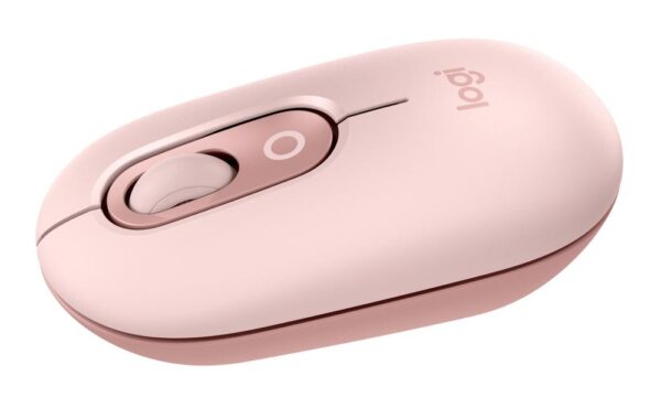 Raton inalambrico logitech pop mouse rosa - Imagen 2