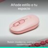 Raton inalambrico logitech pop mouse rosa - Imagen 3