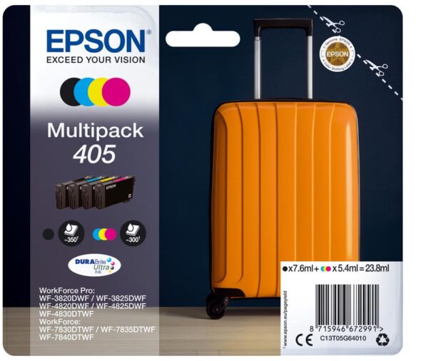 Multipack epson 4 - colours 405 durabrite ultra ink