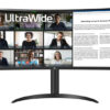 Curva lg 34wr55qk - b 34 pulgadas 3440 x 1440 5ms hdmi displayport reg. altura