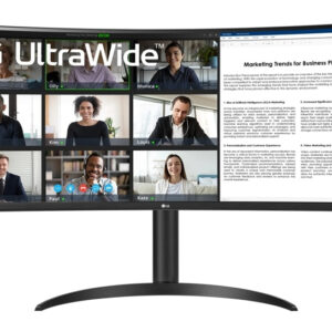 Curva lg 34wr55qk - b 34 pulgadas 3440 x 1440 5ms hdmi displayport reg. altura