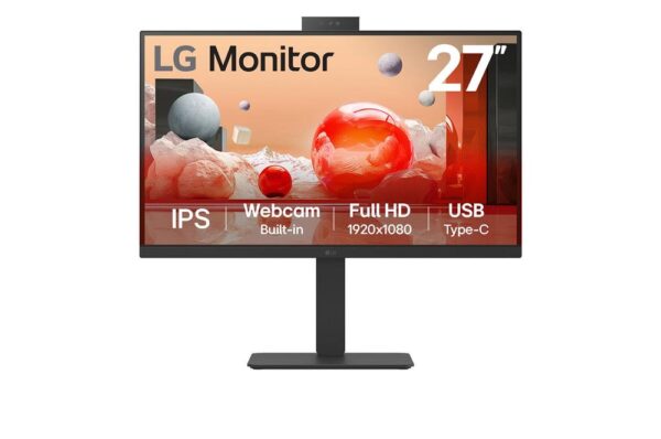 Led ips lg 27ba850 27 pulgadas fhd usb hdmi displayport reg. altura altavoces cam