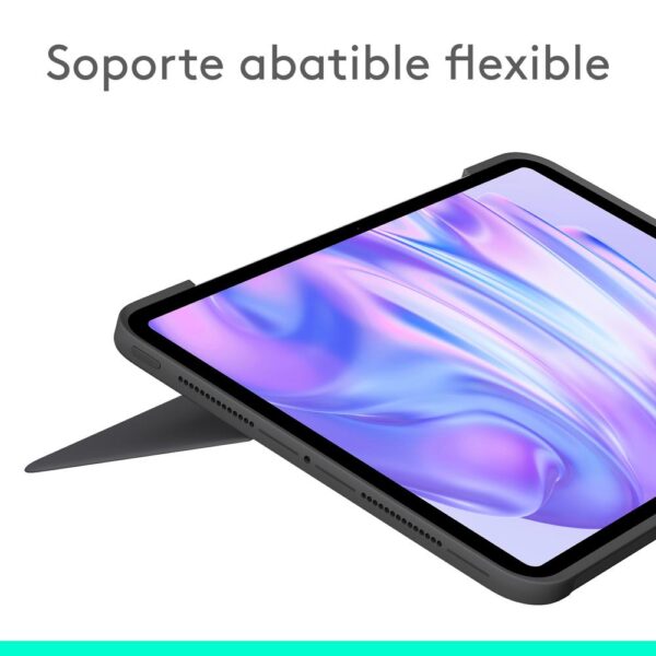 Funda logitech combo touch para con teclado para ipad pro m4 11 pulgadas grafito - Imagen 3