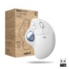 Raton inalambrico logitech ergo m575 for business blanco - Imagen 2