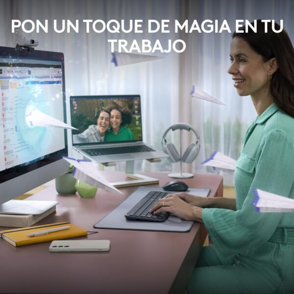 Teclado + raton logitech mk950 inalambrico - Imagen 3