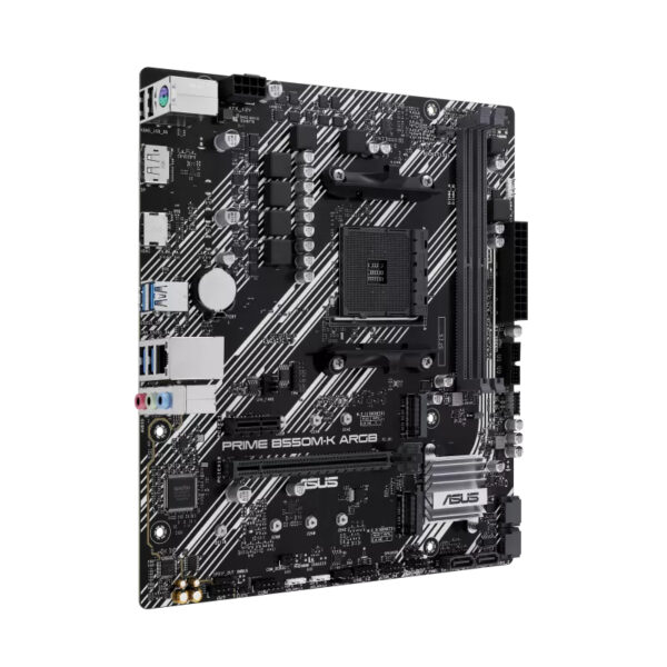 Placa base asus amd prime b550m - k argb socket am4 ddr4 x2 max 64gb 3200mhz hdmi displayport matx - Imagen 2