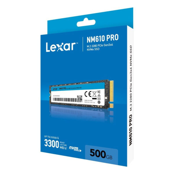 Disco duro interno solido ssd lexar nm610pro 500gb nvme gen3 - Imagen 2