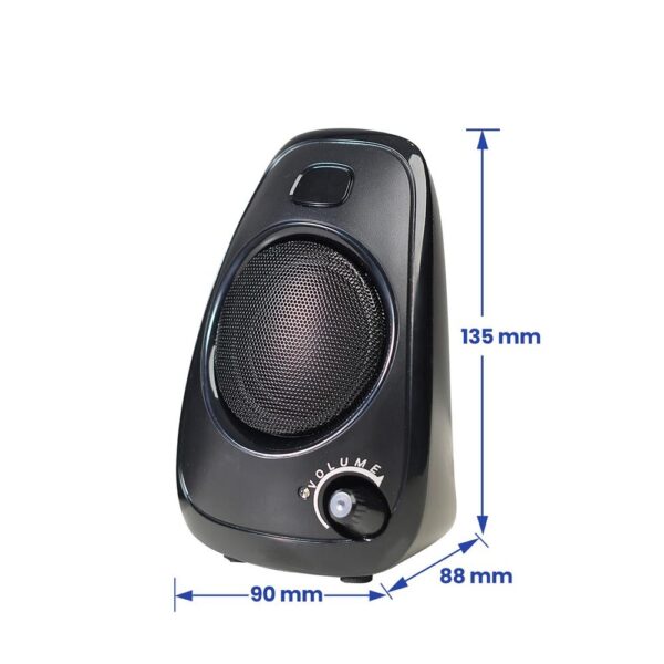 Altavoces ewent 2.0 ew3527 negro - Imagen 2