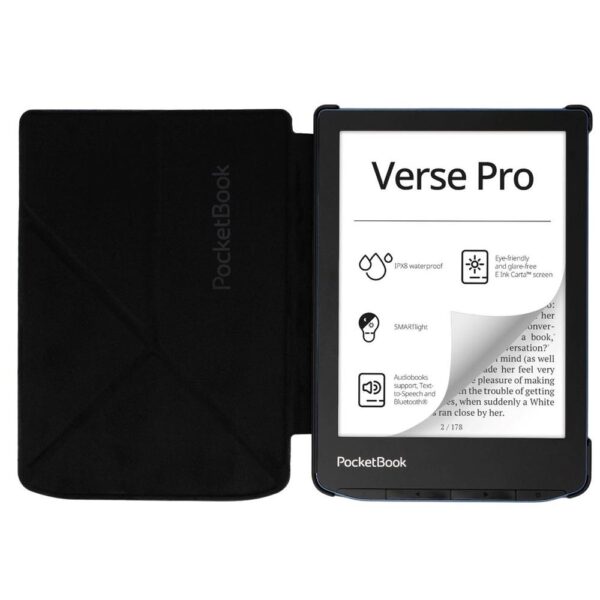 Pocketbook funda shell series verse + verse pro - origami color negro - Imagen 3