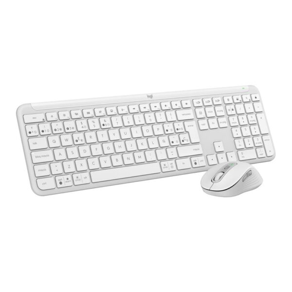 Teclado + raton logitech mk950 inalambrico blanco - Imagen 2