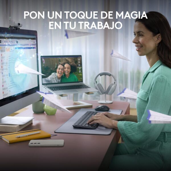 Teclado logitech k950 inalambrico negro - Imagen 2