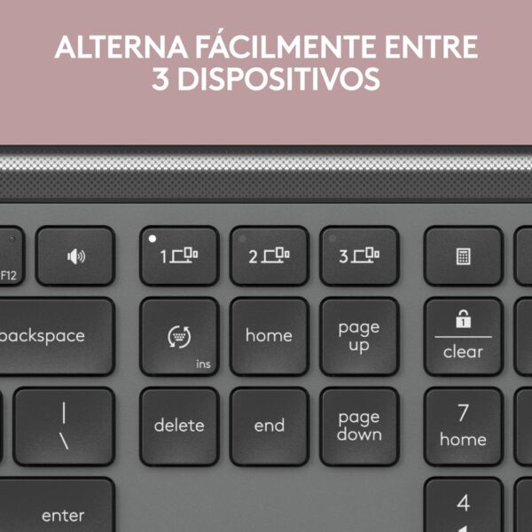 Teclado logitech k950 inalambrico negro - Imagen 3