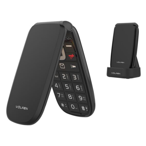 Telefono movil volfen astro flip 4g negro - Imagen 2