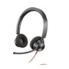 Auriculares poly estéreo blackwire 3325 con certificación microsoft teams usb - c + conector de 35 mm + adaptador usb - c - a