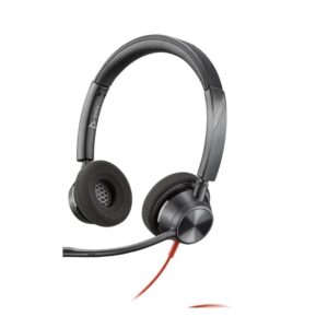 Auriculares poly estéreo blackwire 3325 con certificación microsoft teams usb - c + conector de 35 mm + adaptador usb - c - a