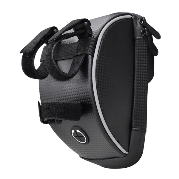 Soporte funda de movil para bicicleta phoenix hasta 6 pulgadas resistente al agua compartimento para guardar cosas triple velcro - Imagen 2