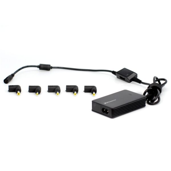 Adaptador cargador de corriente universal automatico  phoenix 40w  (incluye 5 conectores)  para portatiles y netbooks con puerto usb - Imagen 2