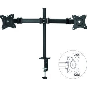 Soporte doble monitor 100 x 100 hasta 27 pulgadas
