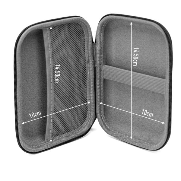 Phoenix technologies  funda para disco duro externo 2.5 rígida estuche de viaje acolchado para hdd portátiles pasaporte impermeable color negro - Imagen 3