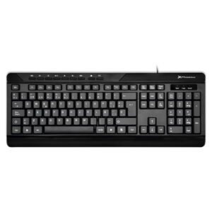Teclado multimedia key light media español con cable usb qwerty