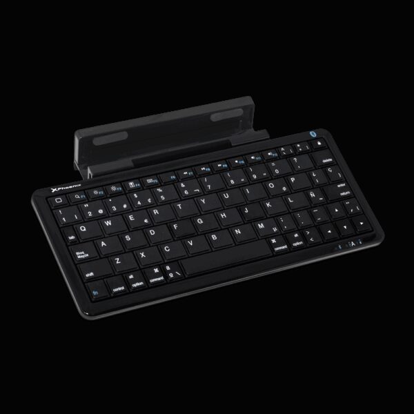 Mini teclado bluetooth con soporte para tablet y movil smartphone universal - Imagen 3