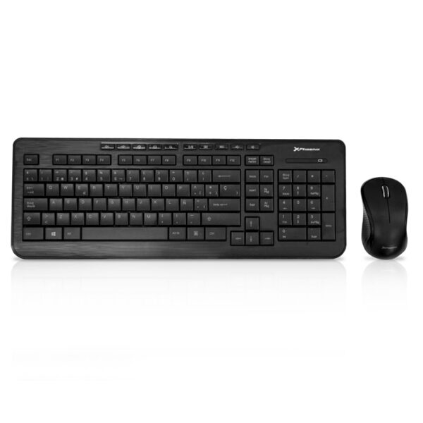 Teclado y ratón multimedia combo phoenix key wireless español qwerty inalambrico receptor usb - Imagen 2