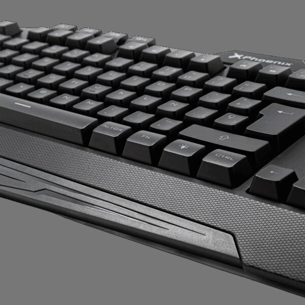 Teclado gaming phoenix con cable luz rgb 9 modos de iluminación 4 botónes macro 12 teclas multimedia - Imagen 4