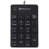Teclado numerico con cable usb negro