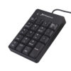 Teclado numerico con cable usb negro - Imagen 2