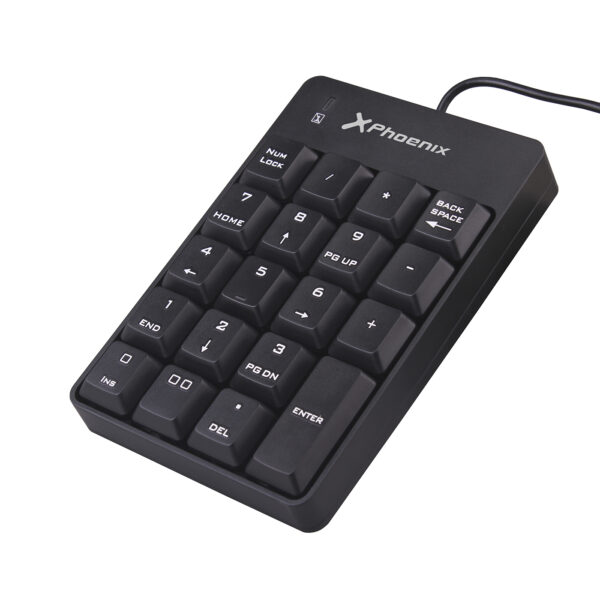 Teclado numerico con cable usb negro - Imagen 2