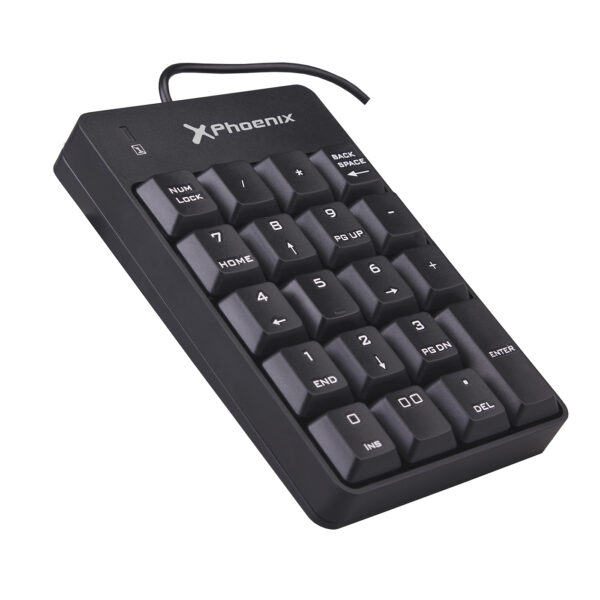 Teclado numerico con cable usb negro - Imagen 3