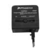 Cargador adaptador enchufe universal viaje phoenix cualquier clavija mundial 2 x usb negro - Imagen 3