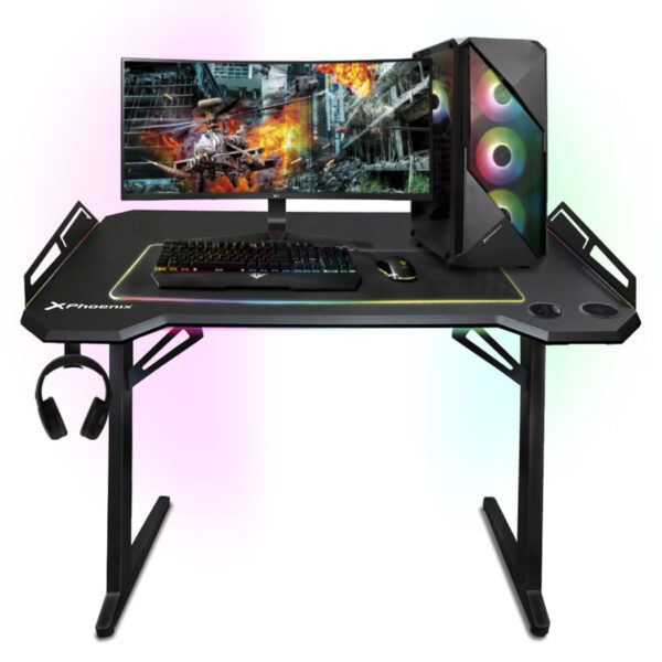 Mesa gaming zaphir  rgb phoenix - Imagen 2