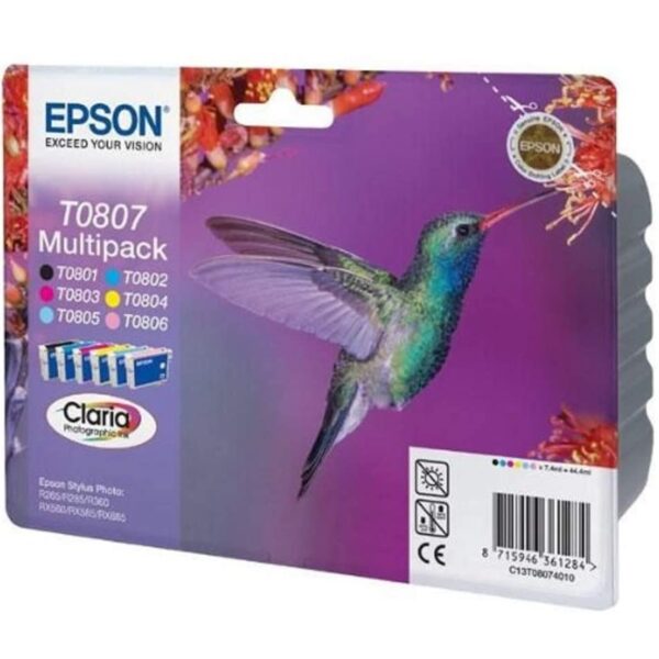 Multipack tinta epson t08074 t080140+240+340+440 +540+640 -  colibri - Imagen 3