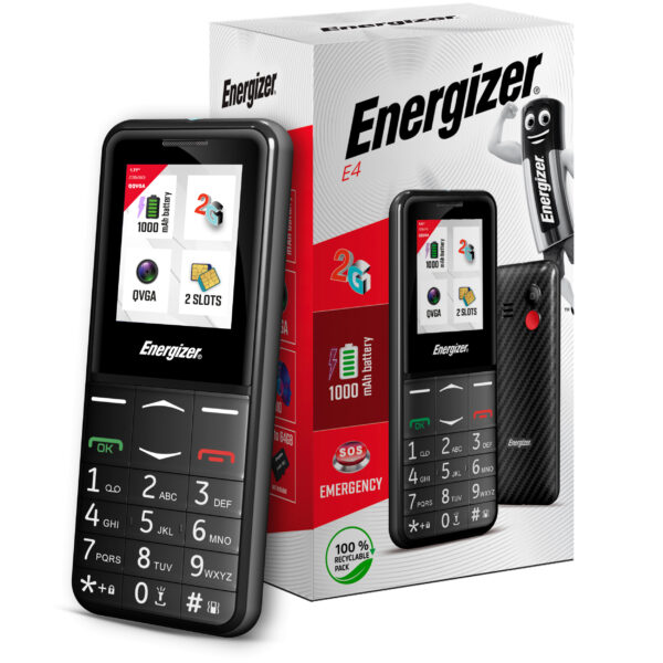 Telefono movil energizer e4 - 2g - 1.77 pulgadas - boton sos - ds black - negro - Imagen 3