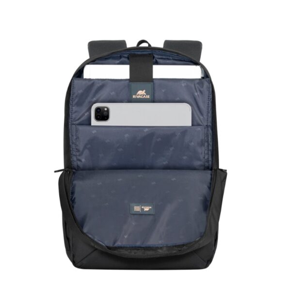 Mochila rivacase 8460 tegel eco para portatil 17.3 pulgadas negro - Imagen 3