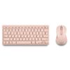 Kit teclado + mouse raton ngs fantasy kit rosa wireless inalambrico - Imagen 3