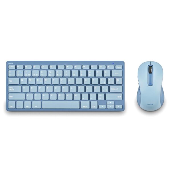 Kit teclado + mouse raton ngs fantasy kit azul wireless inalambrico - Imagen 3