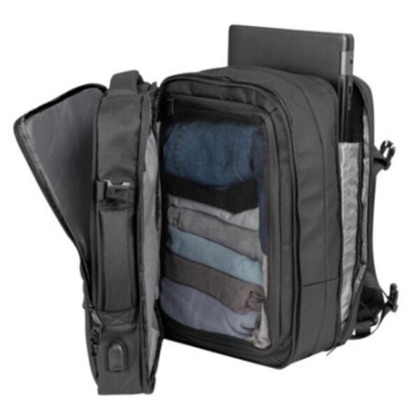 Mochila - maleta natec camel pro para portatil hasta 17.3 pulgadas negra - Imagen 2