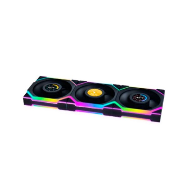 Ventilador caja lian li uni fan sl inalambrico 120mm negro pack 3 unidades - Imagen 2