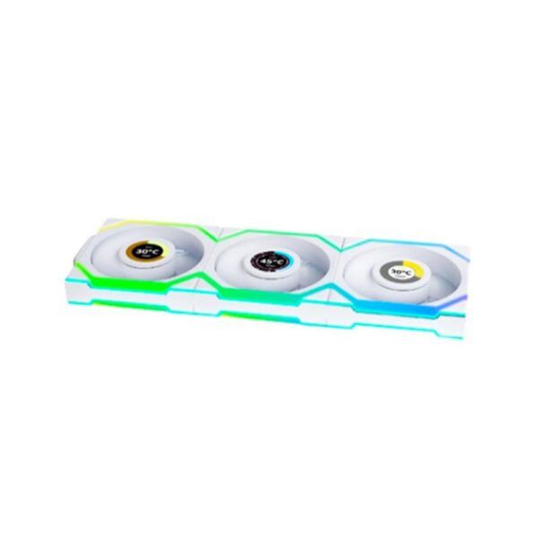 Ventilador caja lian li unifan sl wireless argb 3 x 120mm white - Imagen 2